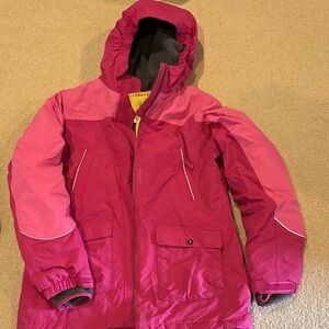 Lands' End Fuchsia and Pink Kids Squall Parka